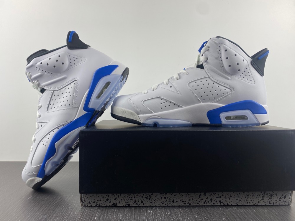 Air Jordan 6 Retro Sport Blue 2014 384664 107 9 - www.kickbulk.co