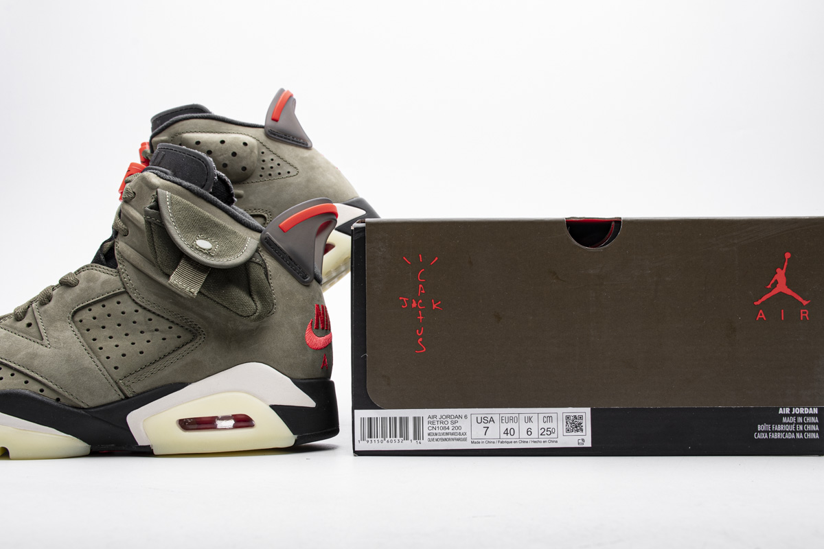 Travis Scott X Air Jordan 6 Retro Olive Cn1084 200 13 - www.kickbulk.co