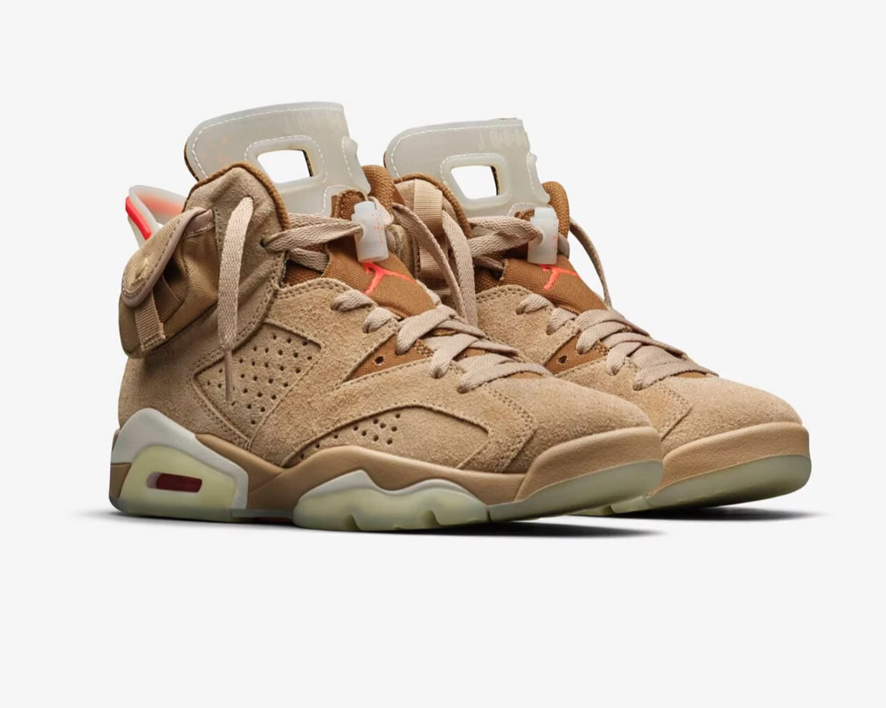 Travis Scott Air Jordan 6 Retro British Khaki Dh0690 200 13 - www.kickbulk.co