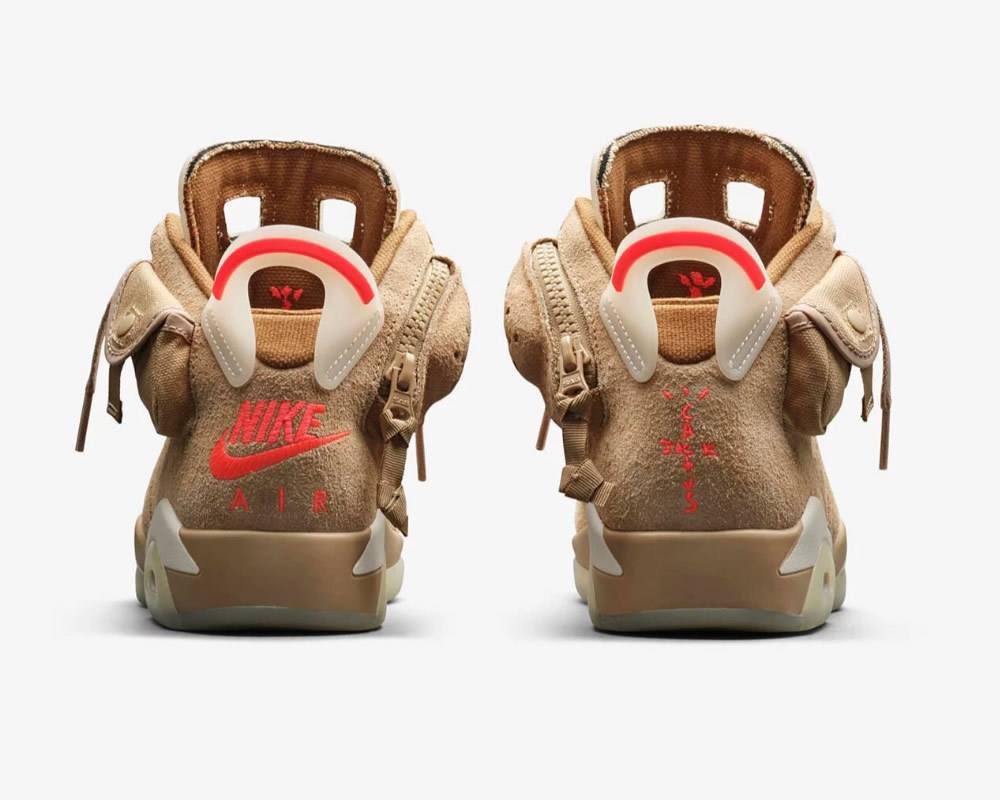 Travis Scott Air Jordan 6 Retro British Khaki Dh0690 200 14 - www.kickbulk.co