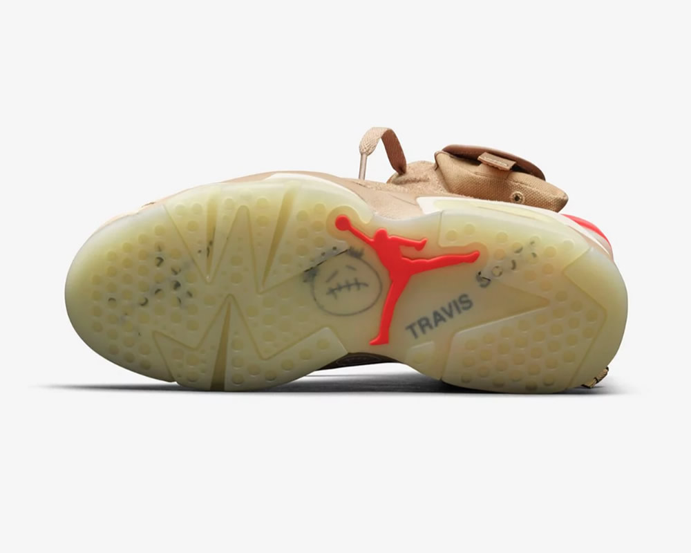 Travis Scott Air Jordan 6 Retro British Khaki Dh0690 200 15 - www.kickbulk.co