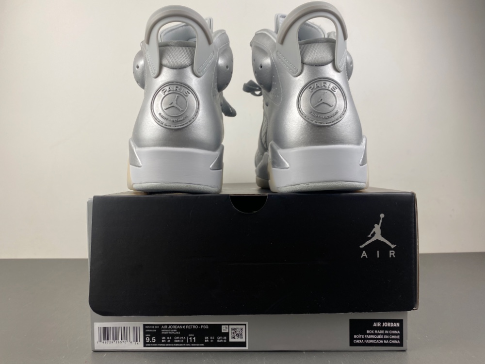 Psg Air Jordan 6 Metallic Silver Pure Platinum Iq5135 001 3 - www.kickbulk.co Psg Air Jordan 6 Metallic Silver Pure Platinum Iq5135 001 3 - www.kickbulk.co