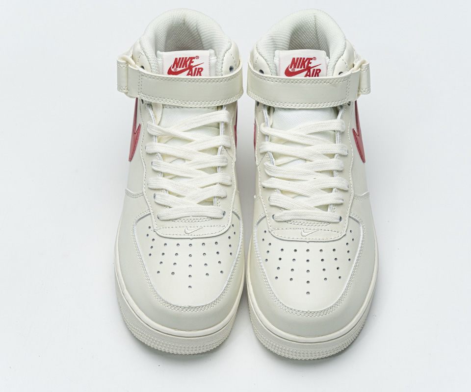 Nike Air Force 1 Mid 07 Sail University Red 315123 126 2 - www.kickbulk.co