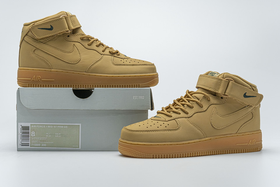 Nike Air Force 1 Mid 07 Prm Qs Flax 715889 200 3 - www.kickbulk.co