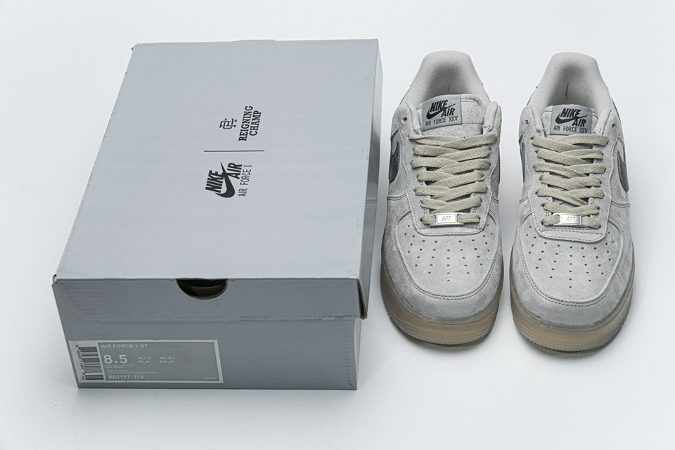 Reigning Champ Nike Air Force 1 Low Suede Light Grey Aa1117 118 6 - www.kickbulk.co