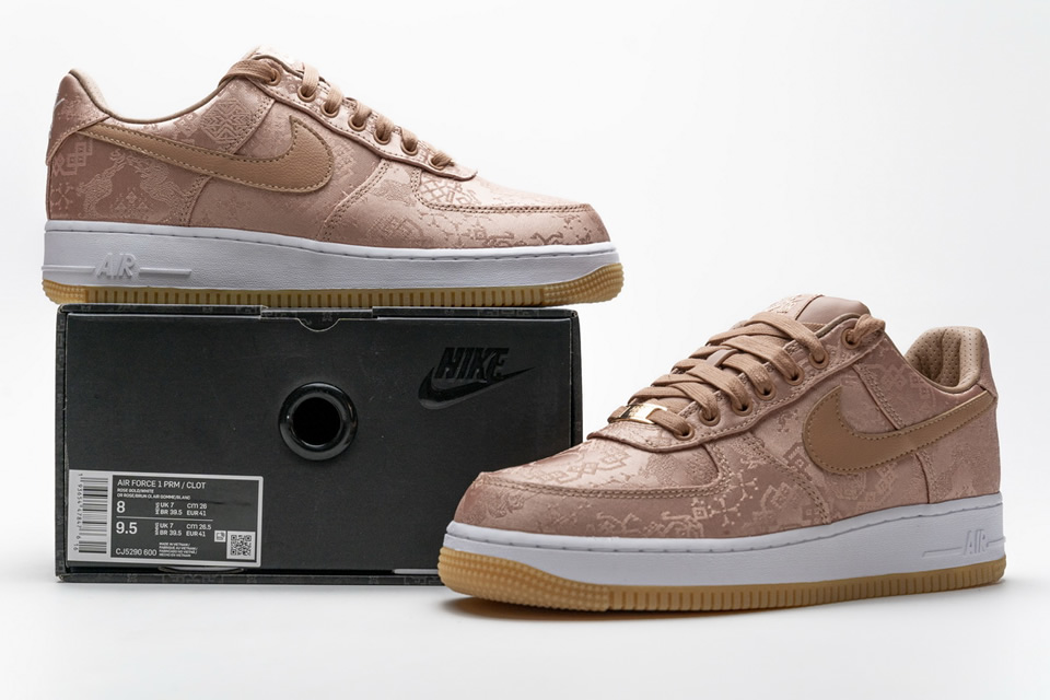 Clot Nike Air Force 1 Low Rose Gold Cj5290 600 3 - www.kickbulk.co