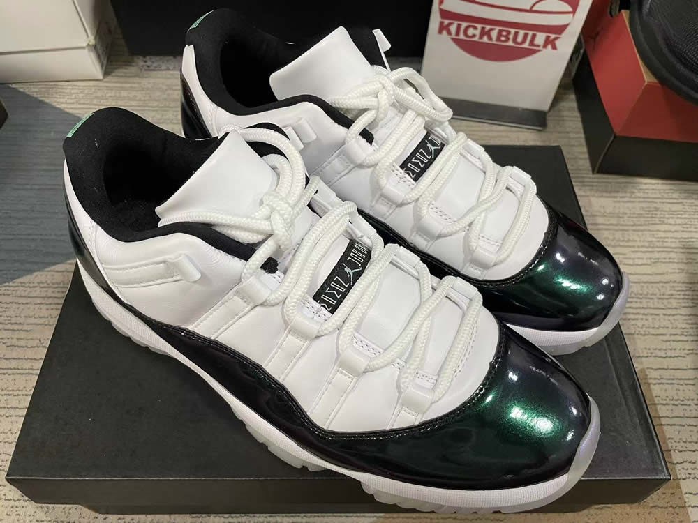 Air Jordan 11 Retro Low Emerald 528895 145 4 - www.kickbulk.co