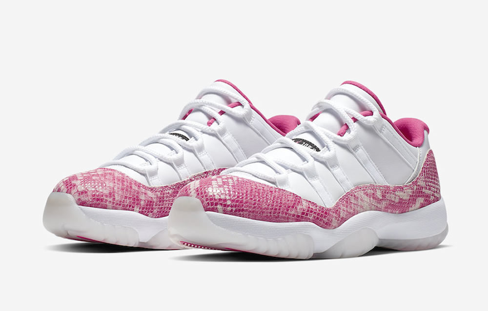 Air Jordan 11 Retro Low Pink Snakeskin Wmns Ah7860 106 3 - www.kickbulk.co