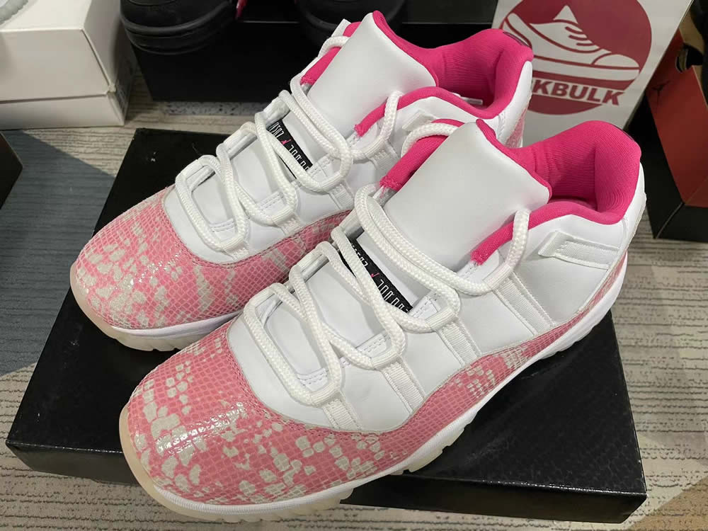 Air Jordan 11 Retro Low Pink Snakeskin Wmns Ah7860 106 8 - www.kickbulk.co