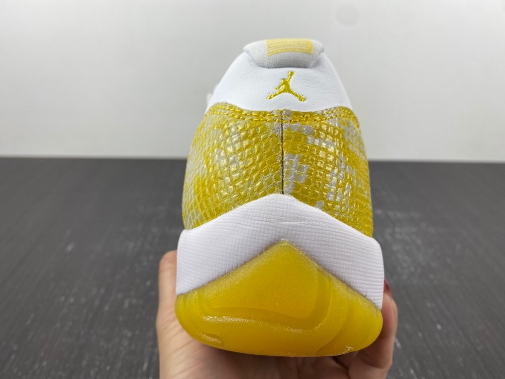 0 Air Jordan 11 Low Yellow Snakeskin Wmns Ah7860 107 10 - www.kickbulk.co