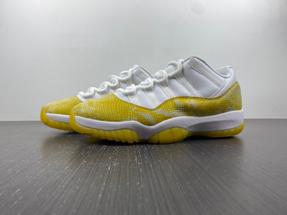 0 Air Jordan 11 Low Yellow Snakeskin Wmns Ah7860 107 2 - www.kickbulk.co