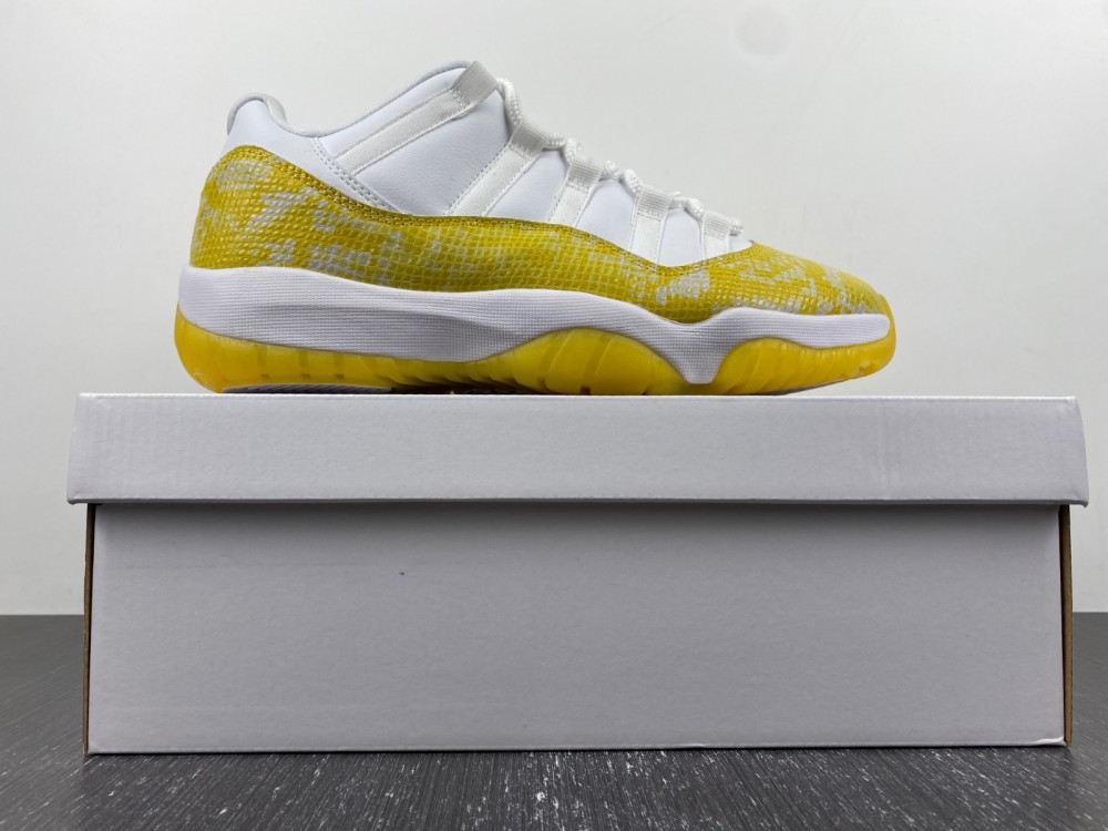 0 Air Jordan 11 Low Yellow Snakeskin Wmns Ah7860 107 7 - www.kickbulk.co