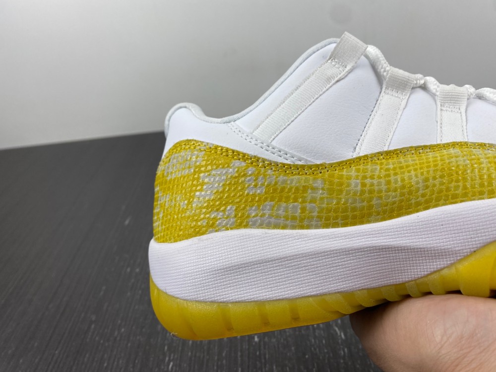 0 Air Jordan 11 Low Yellow Snakeskin Wmns Ah7860 107 9 - www.kickbulk.co