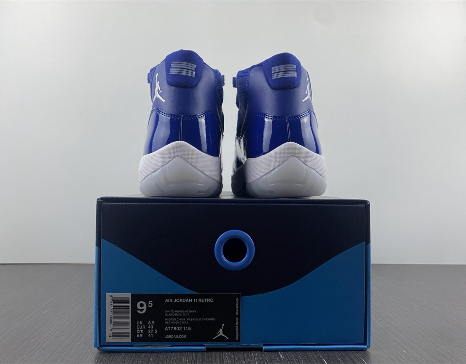 Air Jordan 11 Retro Midnight Navy White At7802 115 10 - www.kickbulk.co