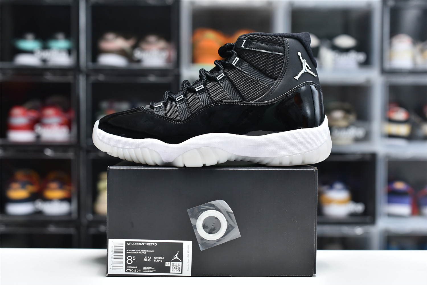 Air Jordan 11 Retro 25th Anniversary Black Metallic Silver Ct8012 011 12 - www.kickbulk.co