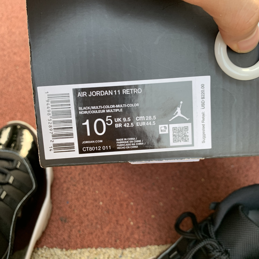 Air Jordan 11 Retro 25th Anniversary Black Metallic Silver Ct8012 011 28 - www.kickbulk.co