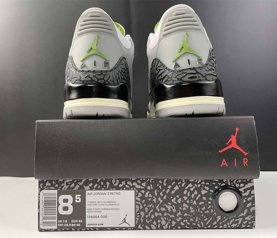 Nike Air Jordan 3 Retro Chlorophyll 136064 006 22 - www.kickbulk.co