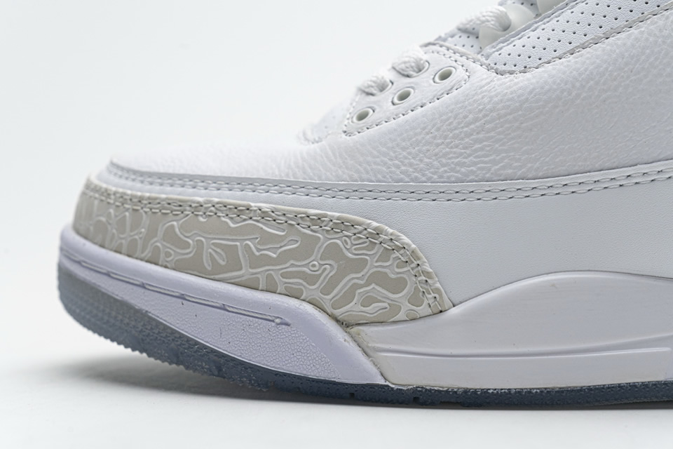 Nike Air Jordan 3 Retro Pure White 136064 111 13 - www.kickbulk.co