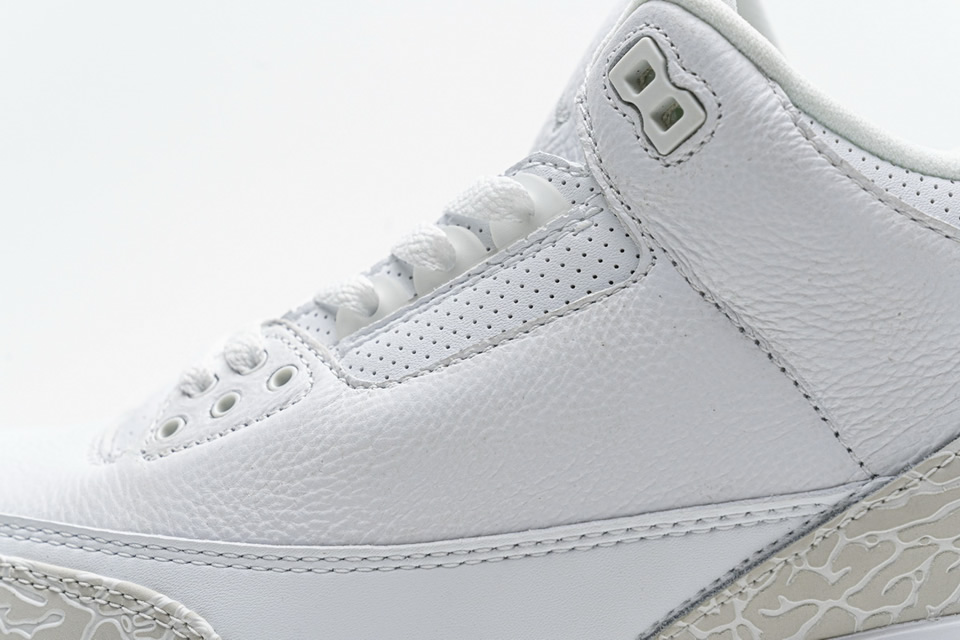 Nike Air Jordan 3 Retro Pure White 136064 111 14 - www.kickbulk.co