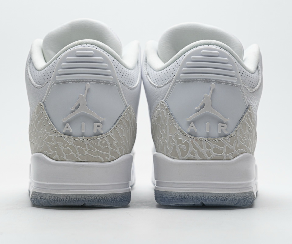 Nike Air Jordan 3 Retro Pure White 136064 111 7 - www.kickbulk.co