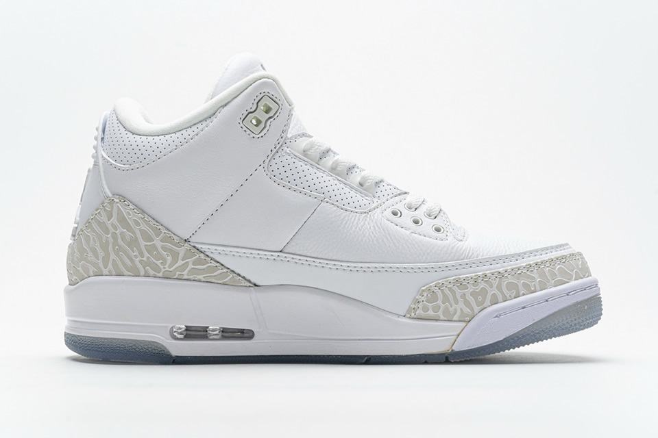 Nike Air Jordan 3 Retro Pure White 136064 111 8 - www.kickbulk.co