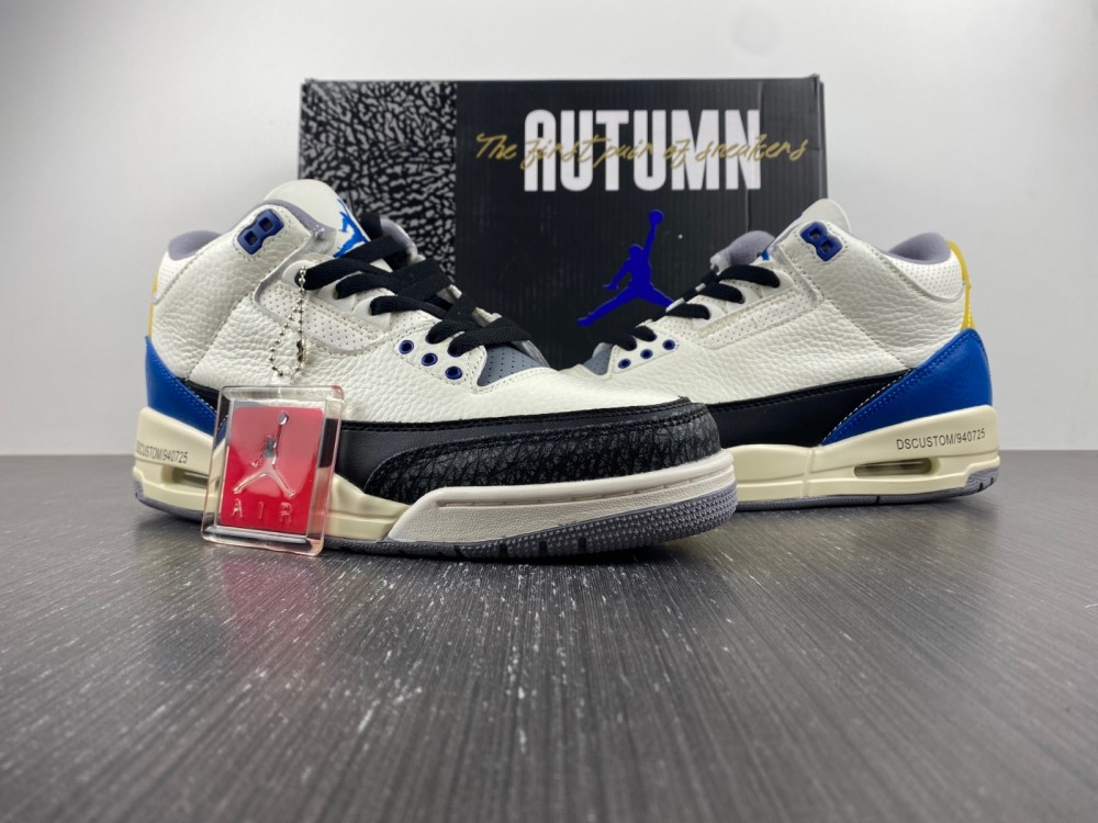 Air Jordan 3 Retro Gs Racer Blue 398614 145 10 - www.kickbulk.co