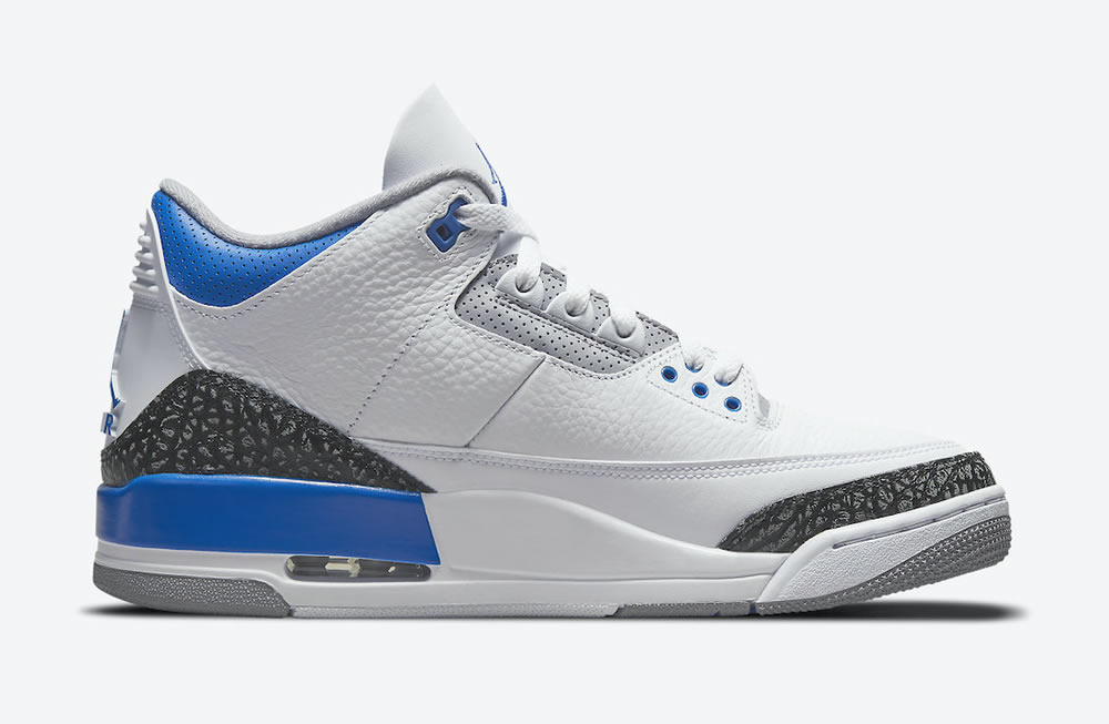 Air Jordan 3 Retro Gs Racer Blue 398614 145 5 - www.kickbulk.co