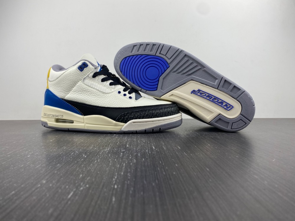 Air Jordan 3 Retro Gs Racer Blue 398614 145 8 - www.kickbulk.co