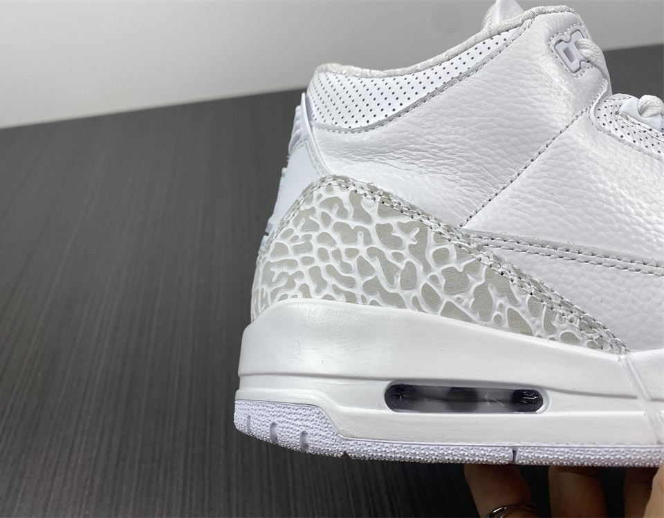 Air Jordan 3 Retro Ps Triple White 429487 111 11 - www.kickbulk.co