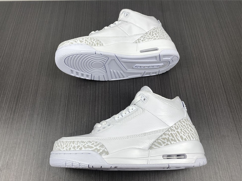 Air Jordan 3 Retro Ps Triple White 429487 111 5 - www.kickbulk.co