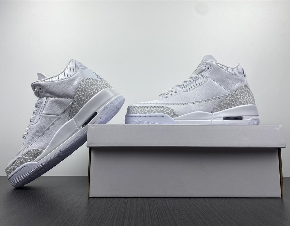 Air Jordan 3 Retro Ps Triple White 429487 111 6 - www.kickbulk.co