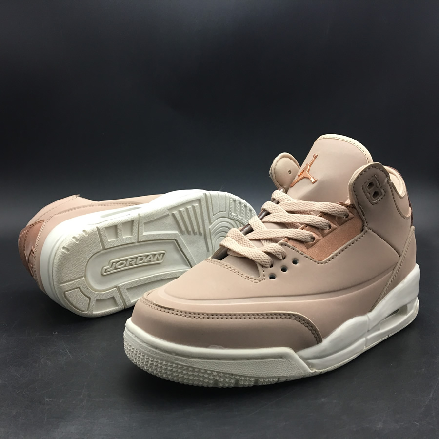 Nike Air Jordan 3 Particle Beige Se Rose Gold Womens Gs Size Ah7859 205 6 - www.kickbulk.co