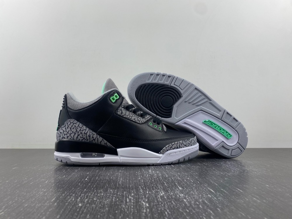 Air Jordan 3 Retro Green Glow Ct8532 031 4 - www.kickbulk.co