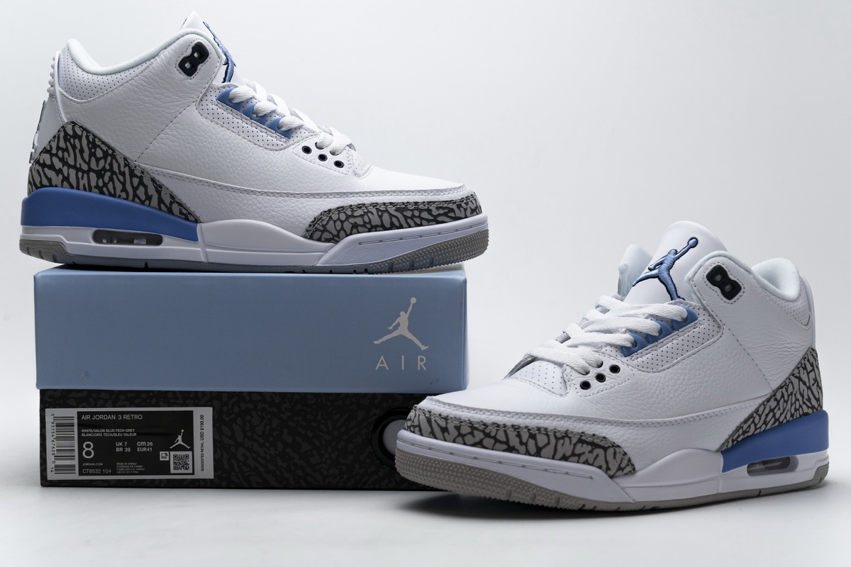 Nike Air Jordan 3 Retro Unc 2020 Outfit Gs Mens Ct8532 104 9 - www.kickbulk.co