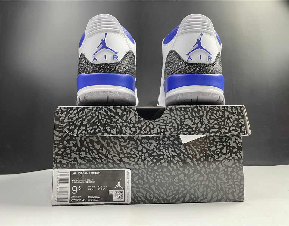 Nike Air Jordan 3 Retro Racer Blue Ct8532 145 22 - www.kickbulk.co