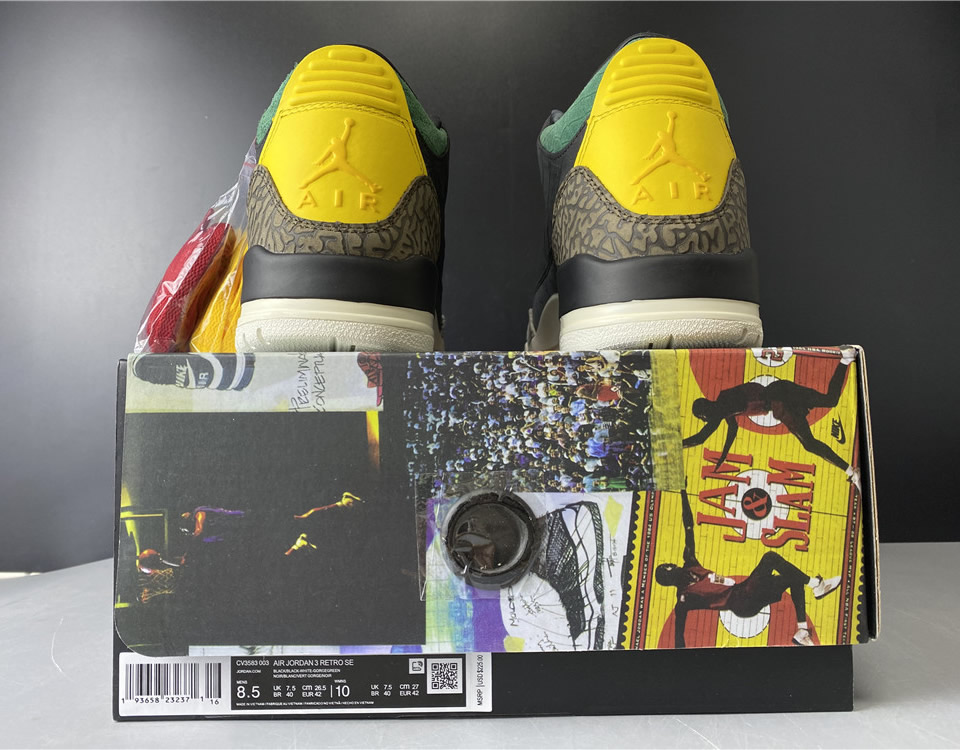 Air Jordan 3 Retro Se Animal Instinct 2.0 Cv3583 003 19 - www.kickbulk.co