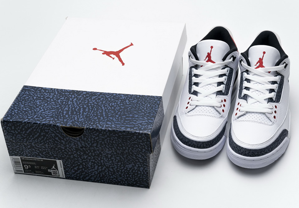 Nike Air Jordan 3 Retro Fire Red Denim Cz6431 100 4 - www.kickbulk.co