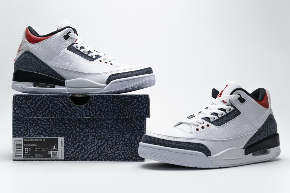 Nike Air Jordan 3 Retro Fire Red Denim Cz6431 100 6 - www.kickbulk.co