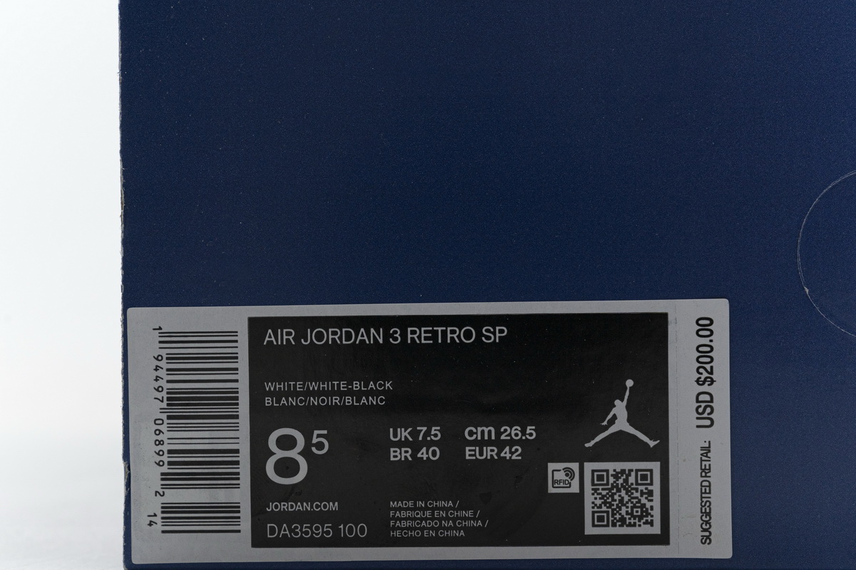 Nike Fragment X Air Jordan 3 Retro Sp White Black Release Date Da3595 100 20 - www.kickbulk.co