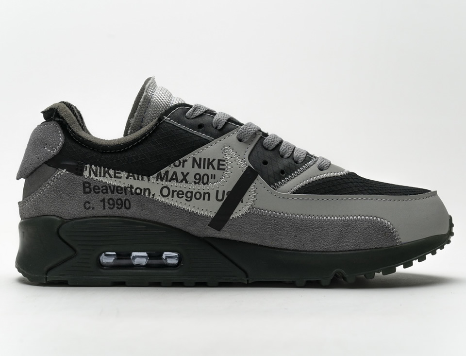 Off White Nike Air Max 90 Grey 6 - www.kickbulk.co