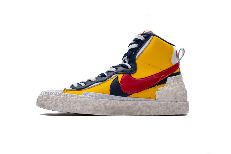 Sacai X Nike Blazer Mid Maize Navy Bv0072 700 10 - www.kickbulk.co