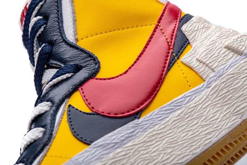 Sacai X Nike Blazer Mid Maize Navy Bv0072 700 21 - www.kickbulk.co