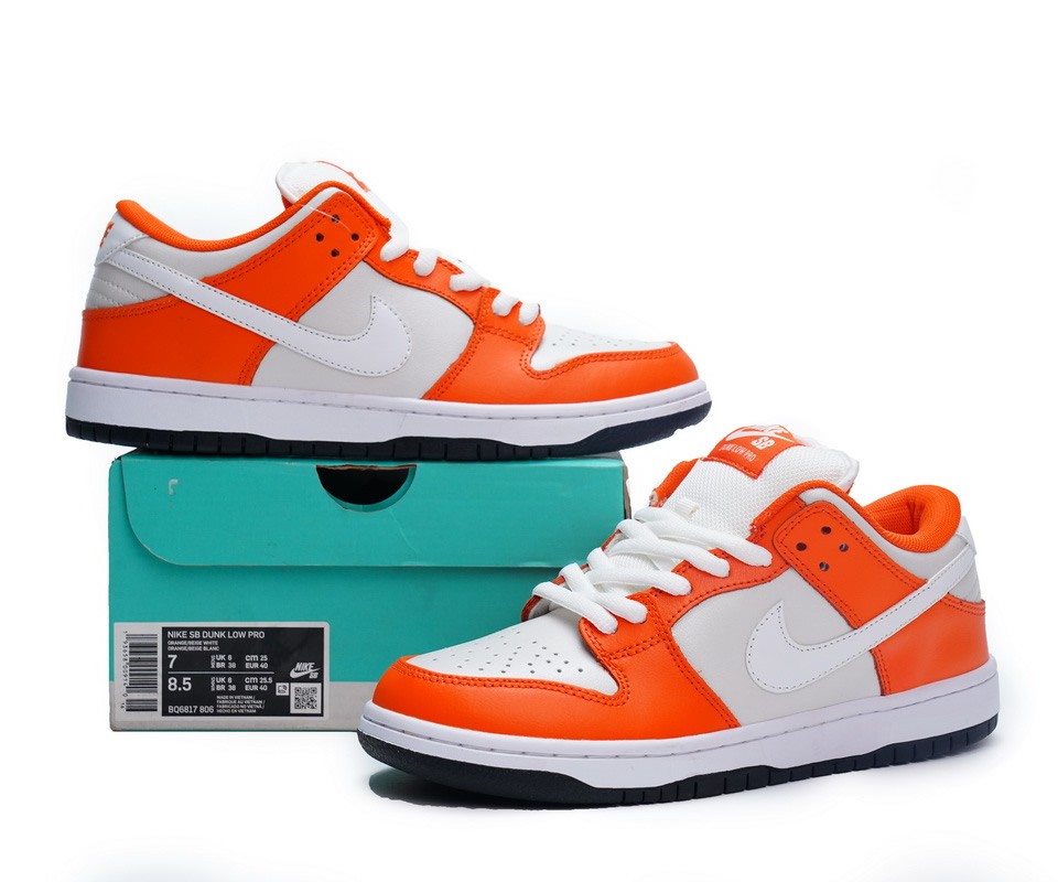 Nike Dunk Low Pro White Orange Bq6817 806 3 - www.kickbulk.co