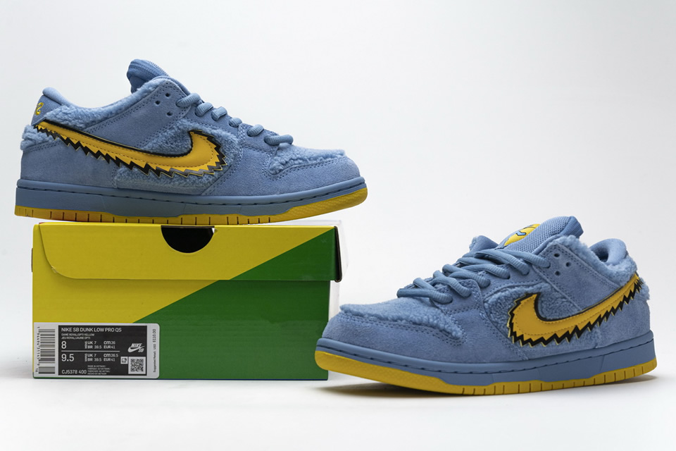 Grateful Dead Nike Sb Dunk Low Pro Qs Blue Bear Cj5378 400 3 - www.kickbulk.co