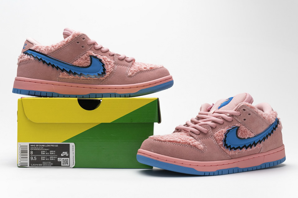 Grateful Dead Nike Sb Dunk Low Pro Qs Pink Bear Cj5378 600 3 - www.kickbulk.co