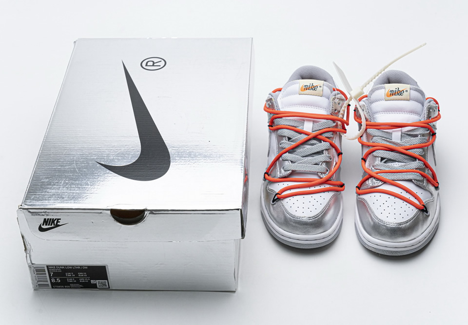 Off White Nike Dunk Sb Low Silver White Ct0856 800 7 - www.kickbulk.co