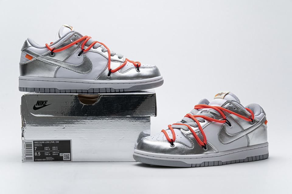 Off White Nike Dunk Sb Low Silver White Ct0856 800 8 - www.kickbulk.co