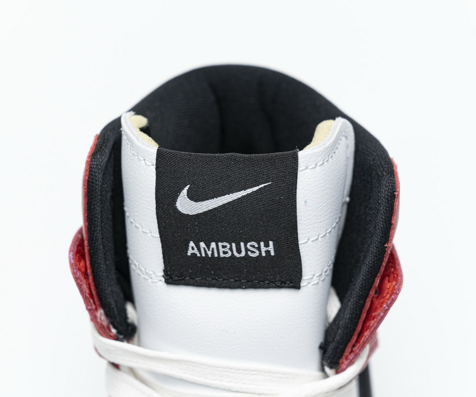 Ambush Nike Dunk High Varsity Red Black White Cu7544 102 10 - www.kickbulk.co