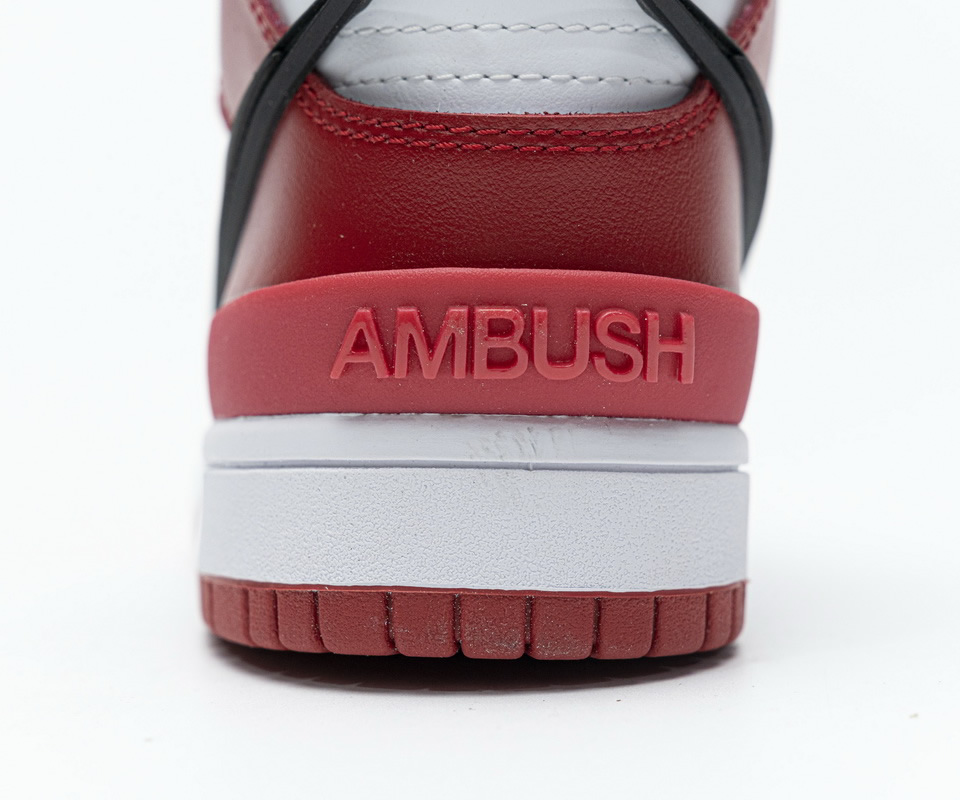 Ambush Nike Dunk High Varsity Red Black White Cu7544 102 18 - www.kickbulk.co