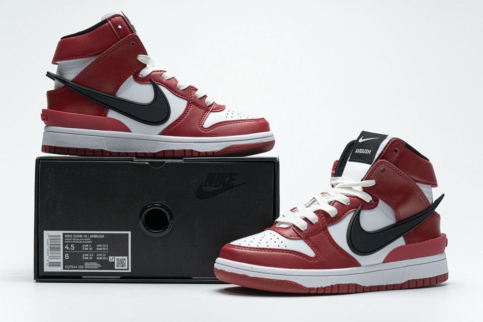 Ambush Nike Dunk High Varsity Red Black White Cu7544 102 3 - www.kickbulk.co